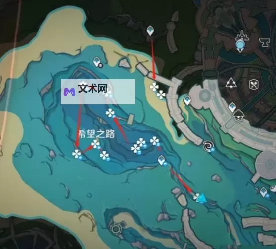 《原神》海露花采集路线推荐 原神海露花位置一览图1