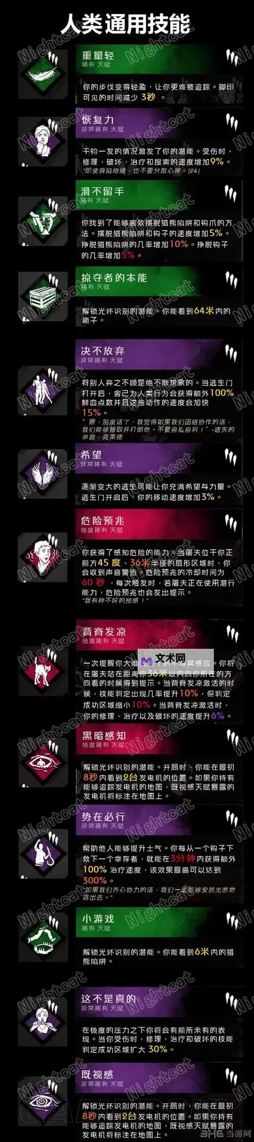 《黎明杀机》新版本人类技能组合推荐 更新后人类带什么技能好图2