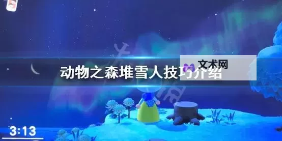 《动物森友会》堆雪人教程 怎么堆雪人图1