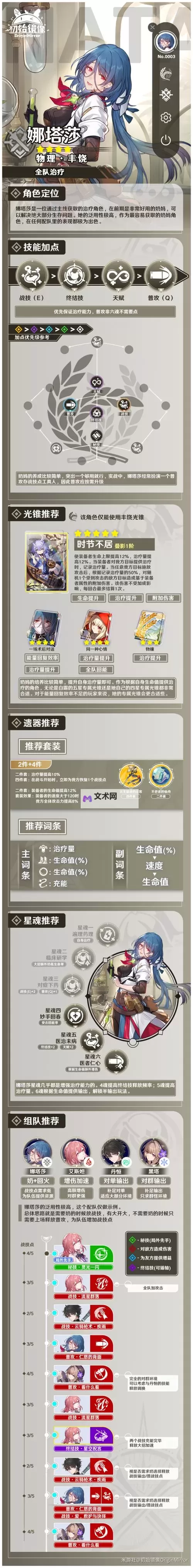 《崩坏星穹铁道》娜塔莎出装与组队推荐图2