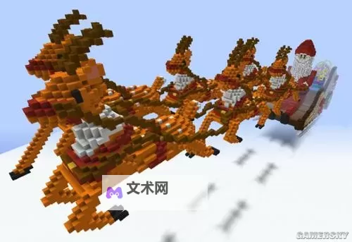 《我的世界》圣诞老人建筑作品展示 圣诞节建筑图1