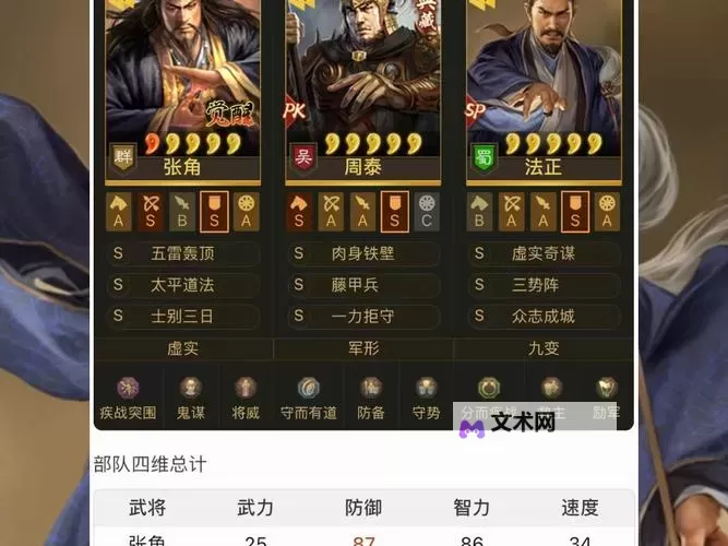 《国之战魂》阵容推荐：T0阵容搭配攻略分享图1