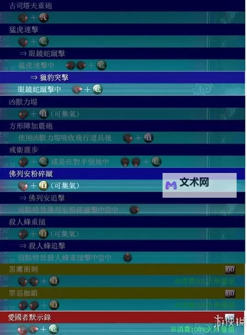 《苍翼默示录刻之幻影扩展版》图文攻略 按键教程及出招表一览图1