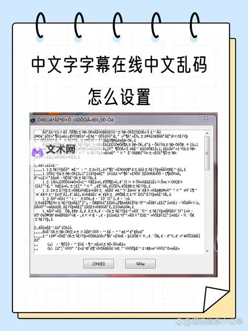 解决中文字幕乱码在线播放问题的实用教程图1