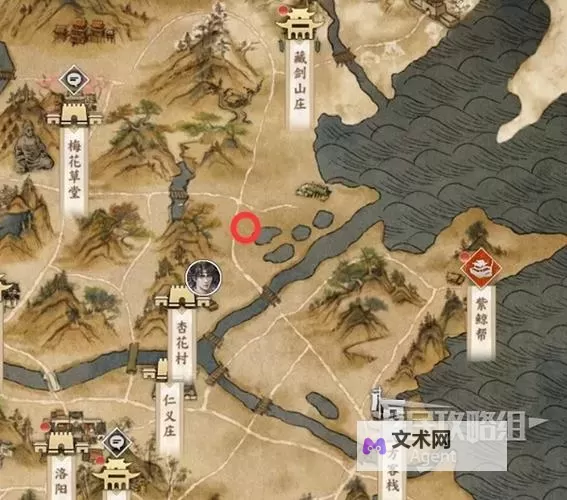 《古龙风云录》大地图全宝箱位置一览图1
