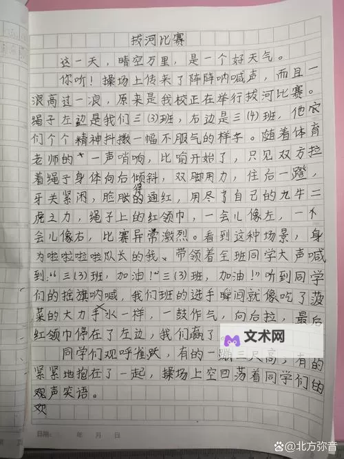 趣味无限：我和朋友们的坐在木马的木棒上比赛作文图1