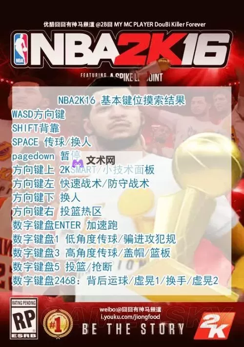 《NBA2K16》键盘改键设置方法 怎么改键盘图2