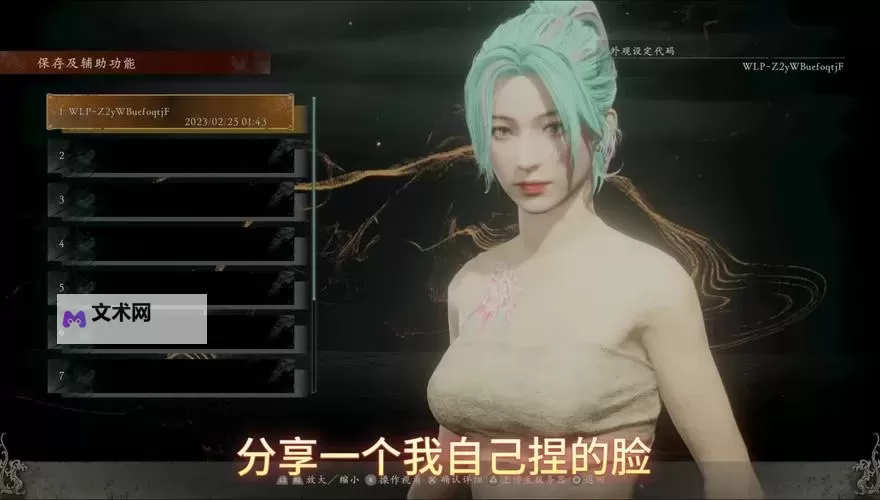 《卧龙苍天陨落》黑发御姐捏脸代码分享图1