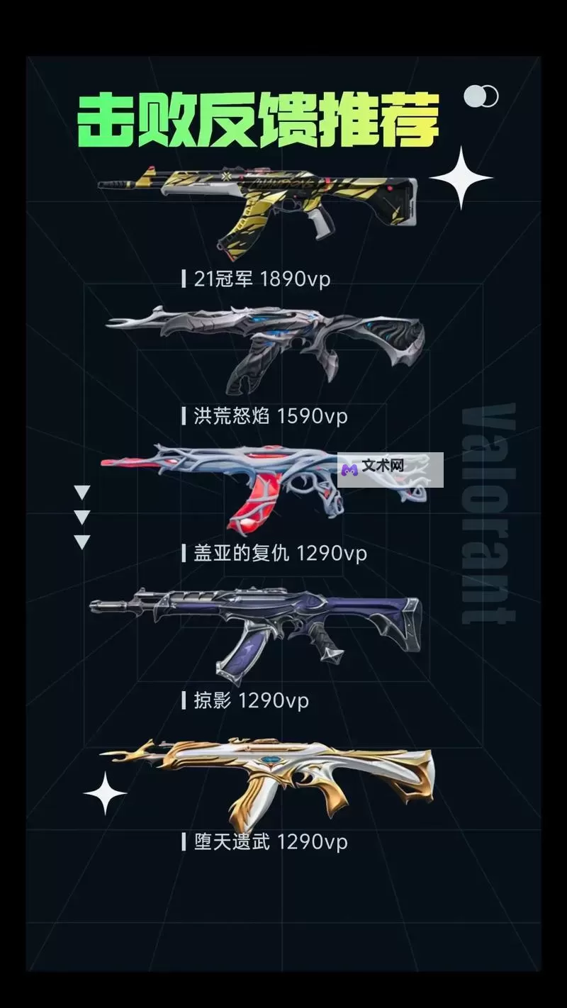 《无畏契约》5月21日外网皮肤排名图1
